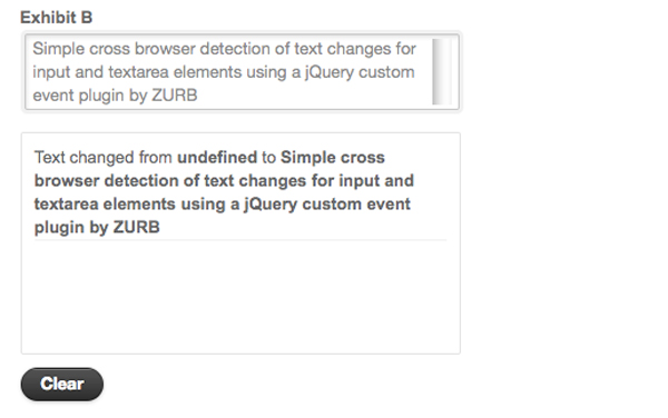 text change event Text Change Event jQuery Plugin