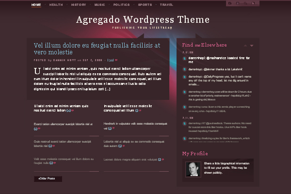 Agregado Agregado 108 Free High Quality Wordpress Themes