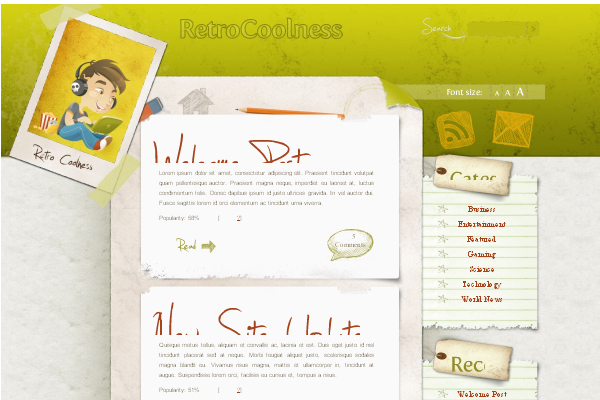 CoolRetro CoolRetro 108 Free High Quality Wordpress Themes