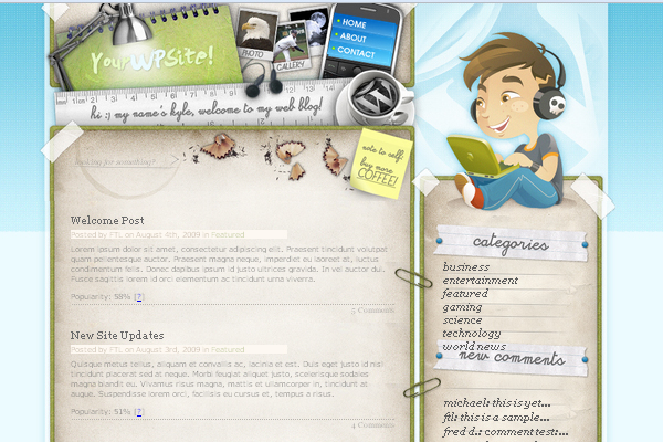 Deskspace Deskspace 108 Free High Quality Wordpress Themes