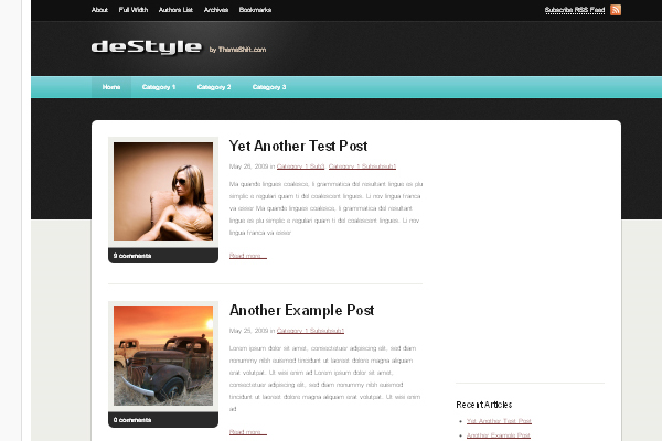 Destyle Destyle 108 Free High Quality Wordpress Themes