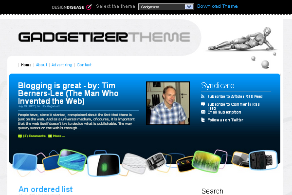 Gadgetizer-Theme Gadgetizer Theme 108 Free High Quality Wordpress Themes