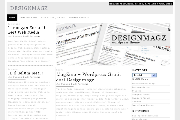 MagZine MagZine 108 Free High Quality Wordpress Themes