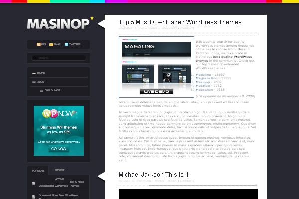 Masinop Masinop 108 Free High Quality Wordpress Themes