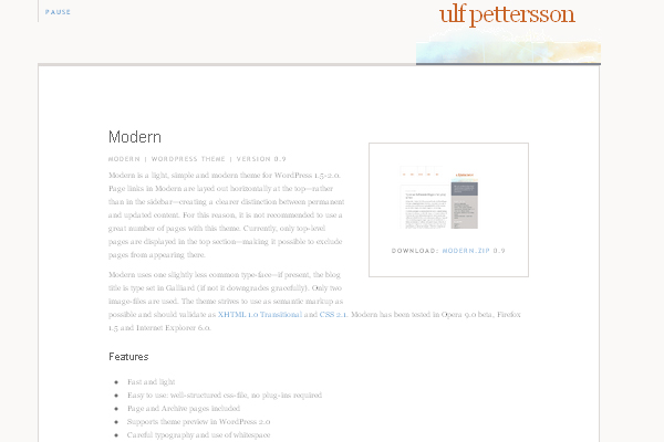 Modern Modern 108 Free High Quality Wordpress Themes