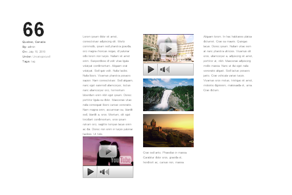 Purple Block 28 Clean and Minimalist WordPress Themes