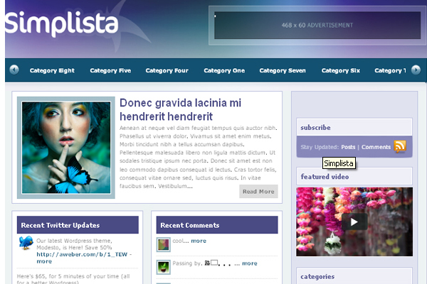 Simplista Simplista 108 Free High Quality Wordpress Themes