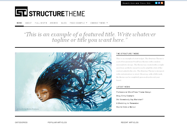 Structure Structure 108 Free High Quality Wordpress Themes