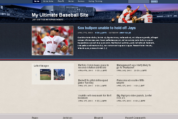 Ultimate-Baseball Ultimate Baseball 108 Free High Quality Wordpress Themes