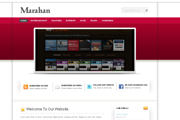 Marahan Marahan 108 Free High Quality Wordpress Themes