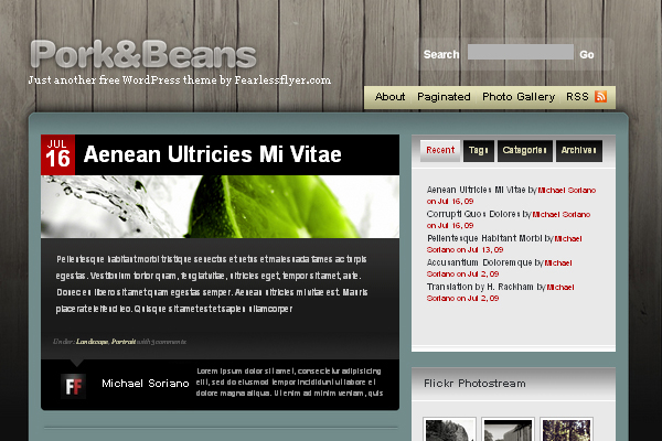 Pork-and-Beans Pork and Beans 108 Free High Quality Wordpress Themes
