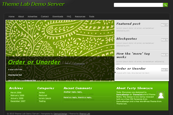 Tasty-Showcase Tasty Showcase 108 Free High Quality Wordpress Themes
