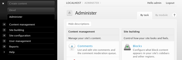 rubik 10 Free Admin Themes For Drupal