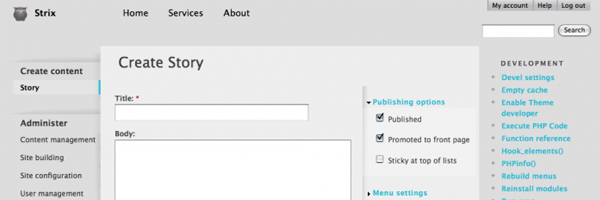 strix 10 Free Admin Themes For Drupal