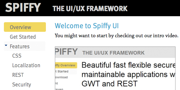 spiffy Spiffy UI   Java Based UI/UX framework