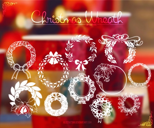 Christmas Wreath Brushes